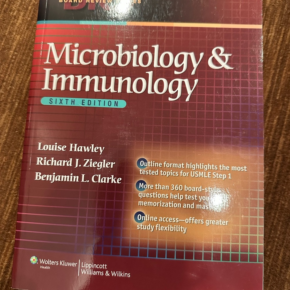 Microbiology & Immunology Sixth Edition by - Brown Cover